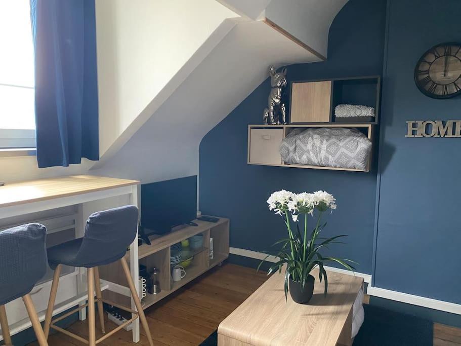 Studio a moins de 50 mètres de la plage, vue dégagée sur la vallée Veulettes-sur-Mer Extérieur photo
